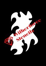 Airbrush Paint Craft Stencil...Flame/Contour Stencil...Mylar 190 Micron 