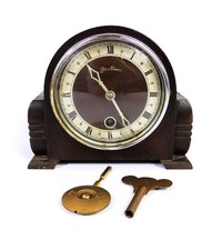 Vintage Bentima Art Deco Style 8 Day Mantel Clock - SPARES/REPAIRS
