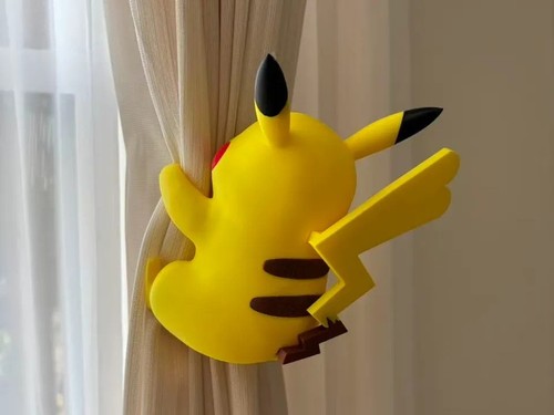 Pikachu curtain holdback - pikachu,