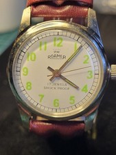 Vintage Roamer Popular Hand-Winding Men's Watch Large Easy To Read Numbers.