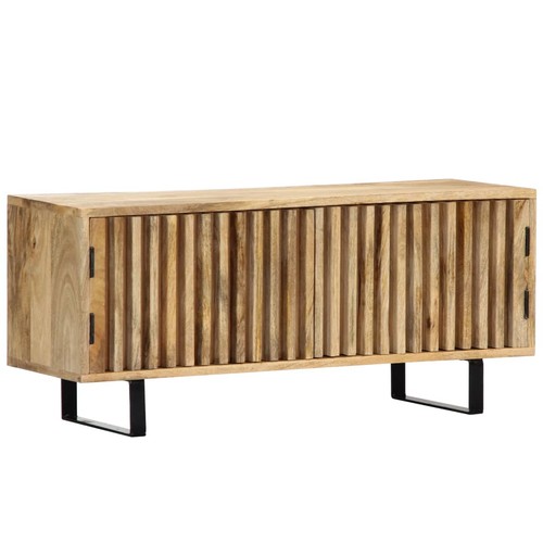 Solid mango wood cabinet - wood, tv