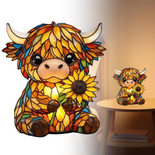 Decorative resin highland - decorative, cow