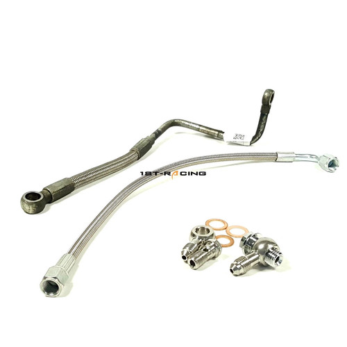 Turbo oil feed line - line, for