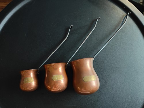 Set antique copper graduated - set, 3