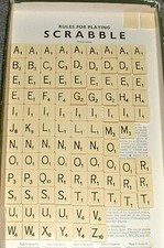SCRABBLE REPLACEMENT LETTERS