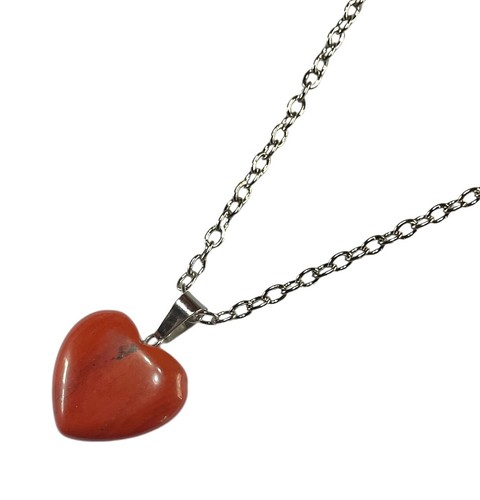 Heart shape red jasper - heart,