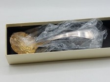 Vintage Arthur Price of England Fruit Ladle new in box silver plate and gilt
