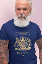British OLD Passport T shirt