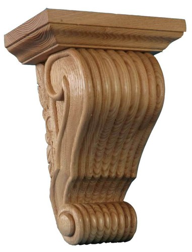 Large hardwood corbel - -, ash