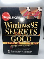 Windows 95 Secrets, Gold Edition (Boxed) 300+ Programs Brian Livingston Retro