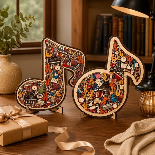 Musical note instrument jigsaw - note,