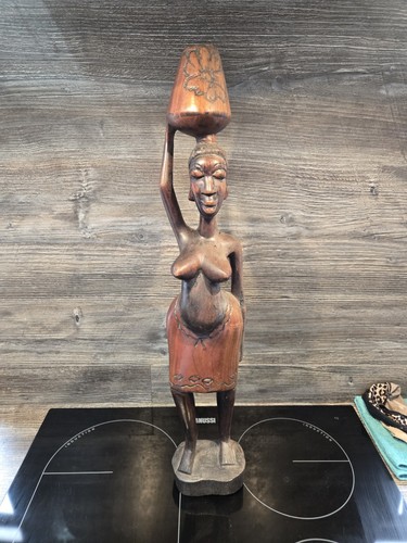 Large wooden carving african - large,