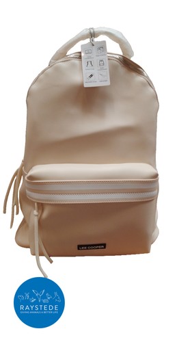 Lee cooper backpack cream faux - lee,