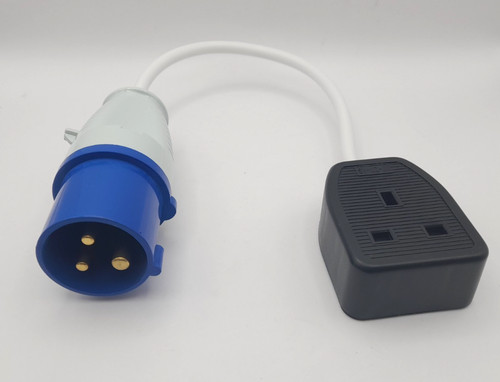 Caravan mains adaptor - adaptor, round