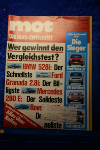 Mot bmw 528i golf diesel - 5/78,