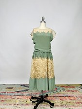Antique Vintage 1920s Green