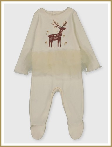 Baby girls cream ribbed - tu,