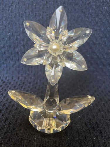 Crystal flower ornament - flower, with