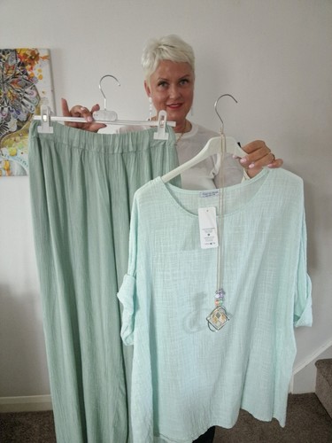 Italian cotton top - cotton, viscose