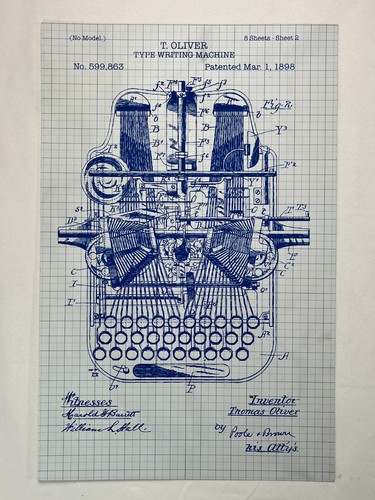 Vintage patent art poster - patent,