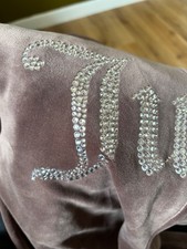 juicy couture diamante brown velour tracksuit (top and bottom)