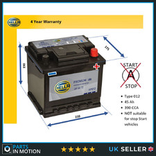 Battery fits ABARTH 500 124