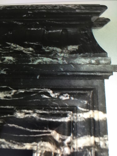 Antique marble fireplace - marble,