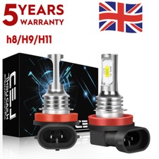 FOR VW Golf MK5 2003-2009 - 2PC Bright 6000K White 3570 LED H11 Fog Light Bulbs