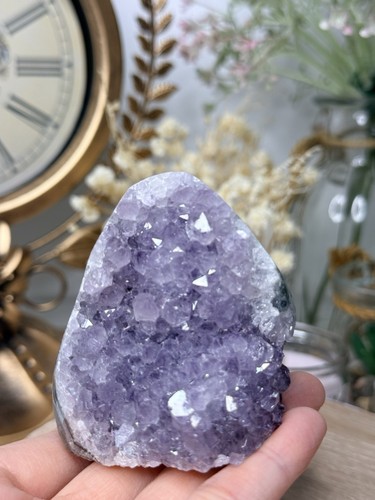 Amethyst crystal cluster - crystal,