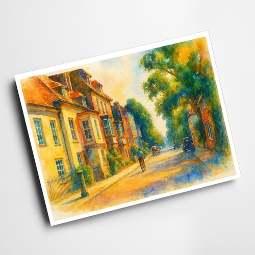 Print cathedral close - -,