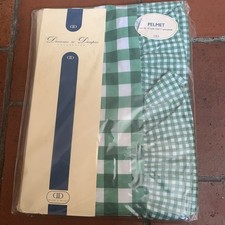 Gingham Green Check Pelmet To Fit 117cm 46” Window