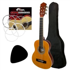 Tiger Left Handed 3/4 Size Classical Spanish Guitar Pack
