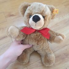 Steiff Teddy Bear Red Bow Soft