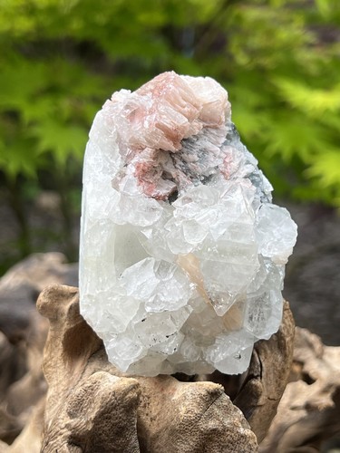 White apophyllite cluster bed - white,
