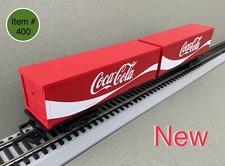 Hornby      Coca - Cola  2 x Container Wagon    Item  # 400    “ NEW “