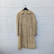 Real Mink full length white