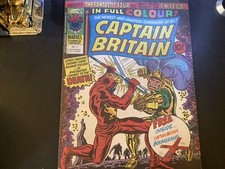Marvel UK; Captain Britain#2 w/Boomerang! Origin pt.2! 2nd APP! 1976 VF/NM!