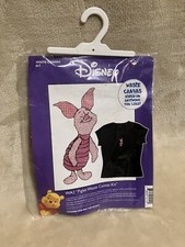 Disney Piglet Cross Stitch Waste Canvas Can Be Applied To Garments New In Pack 
