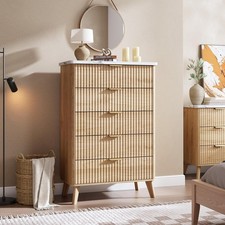 Fluted Dresser for Bedroom