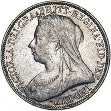 1893 Florin - Victoria British Silver Coin - Nice