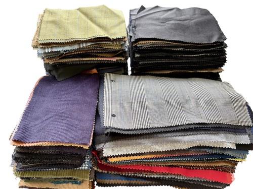 Fabric scraps bundle suiting - fabric,