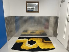 Beautiful Large Mid-century  Norwegian  long pile floor rug circa 1960's