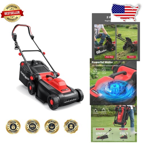 Powerful electric lawn - powerful, 14"