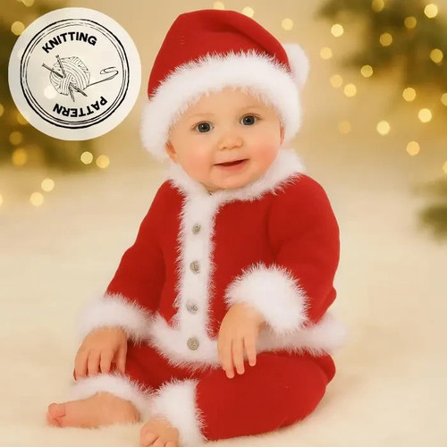 Santa suit knitting pattern - santa,