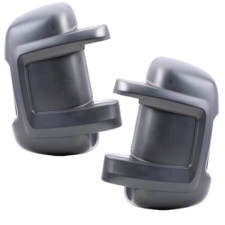 For Citroen Relay 2006-2020 Short Arm Wing Mirror Covers Black Left & Right Pair