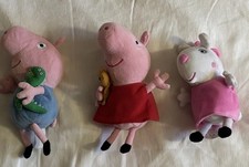 Peppa Pig Bundle of 3 Toys:Suzy Sheep Peppa Pig and George Pig