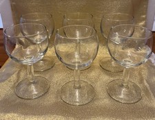 6 Small Balloon Glasses Ideal For Liqueurs 11cm Tall X 6cm Diameter