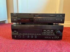 Yamaha DSP-A592 Amplifier and CDX-590 CD Player, w/Remotes and Manuals