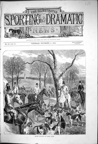 Antique old print 1875 - print, quorn