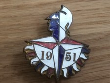 nice old 1951 festival of britain enamel badge
